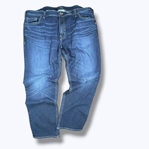 Silver Jeans Co. Grayson Relaxed Straight Leg Stretch Jeans Big & Tall 46x32